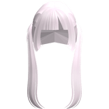 ♡ long messy hime pigtails in pink