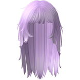 Long Messy Purple Anime Girl Hair