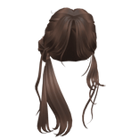 Long messy side pony in Blonde