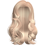 Long Messy Wavy Beach Soft Blow Out Hair In Blonde