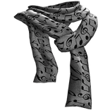 white musical notes emo winter scarf 1.0.