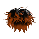 Long Orange Messy Hair