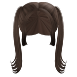 long rockstar pigtails in brown
