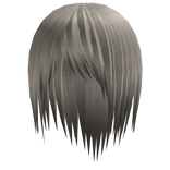 Long Silver Rockstar Straight Hair 