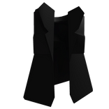 Long Simple Black Mafia Suit