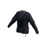 Long Sleeve Collared Shirt (Black)