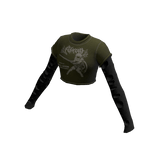 Long Sleeve Emo Y2k Top