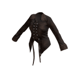 Long Sleeve Tied Work Shirt Brown