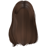 Long Soft Graceful Shy Girl Hair (Chestnut Brown)