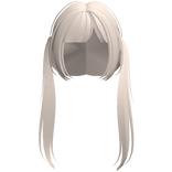 long split hime doll pigtails in blonde