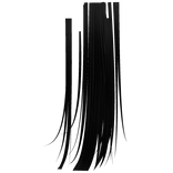 Long straight black emo gothic extension hair-like