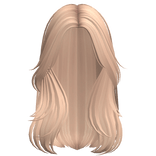 Long Straight Wolfcut Layered Hair (Blonde)