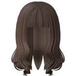 Long Swirly Ends Hair in Brown