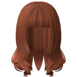 Long Swirly Ends Hair in Ginger