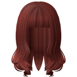 Long Swirly Ends Hair in Red