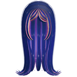 Long Swooped Twilight Pony Hair