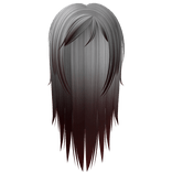 Long Wispy Emo Scene Hair in Vampiric Mori