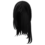 long wispy layered emo hair black 