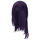 long wispy layered emo hair purple