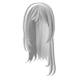 long wispy layered emo hair white