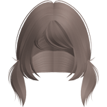 ノ♡ loose emo mini pigtails in dusty brown