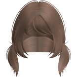 ノ♡ loose emo mini pigtails in hazel