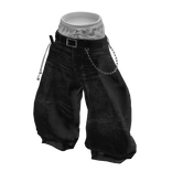 💗 Loose Street Baggy Jeans _ Black