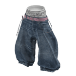 💗 Loose Street Baggy Jeans _ Skyblue