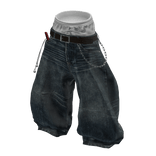 💗 Loose Street Baggy Jeans _ Vintage Blue