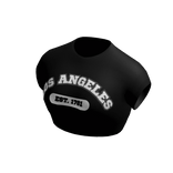 ✅Los Angeles✅ black crop top