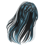 Lost In The Wind Scene Hair (Black and Blue)