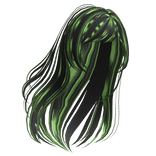 Lost In The Wind Scene Hair (Black and Green)