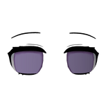 ✮ lost tired anime big eyes purple