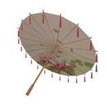 Lotus Umbrella With Tassels