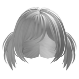 ♥• kawaii twintail side swept bangs hair [White]