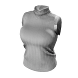 ♥ Sleeveless White Turtleneck