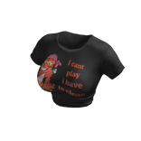 ♥ y2k black cartoon graphic t-shirt
