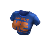 ♥ y2k blue neon orange graphic t-shirt