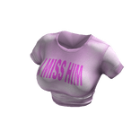 ♥ y2k pink ''miss'' text baddie graphic t-shirt
