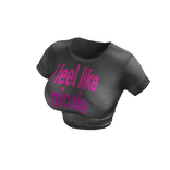 ♥ y2k pink ''nicole'' text baddie graphic t-shir