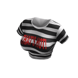 ♥ y2k striped black and white graphic t-shirt