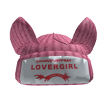 lovergirl knitted hat in pink