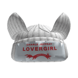 lovergirl knitted hat in white