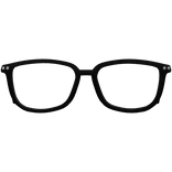 ♡ ꒰ (low) black big square glasses ꒱