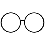 Low Black Round Glasses