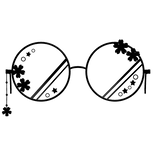 (Low) Cute Black Round Glasses