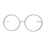 🔴 [LOW] Cute Round Glasses White