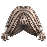 Low Mini Baby Pigtails (Brown/Blonde)