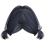 Low Mini Baby Pigtails (Dark Blue)