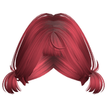 Low Mini Baby Pigtails (Red)